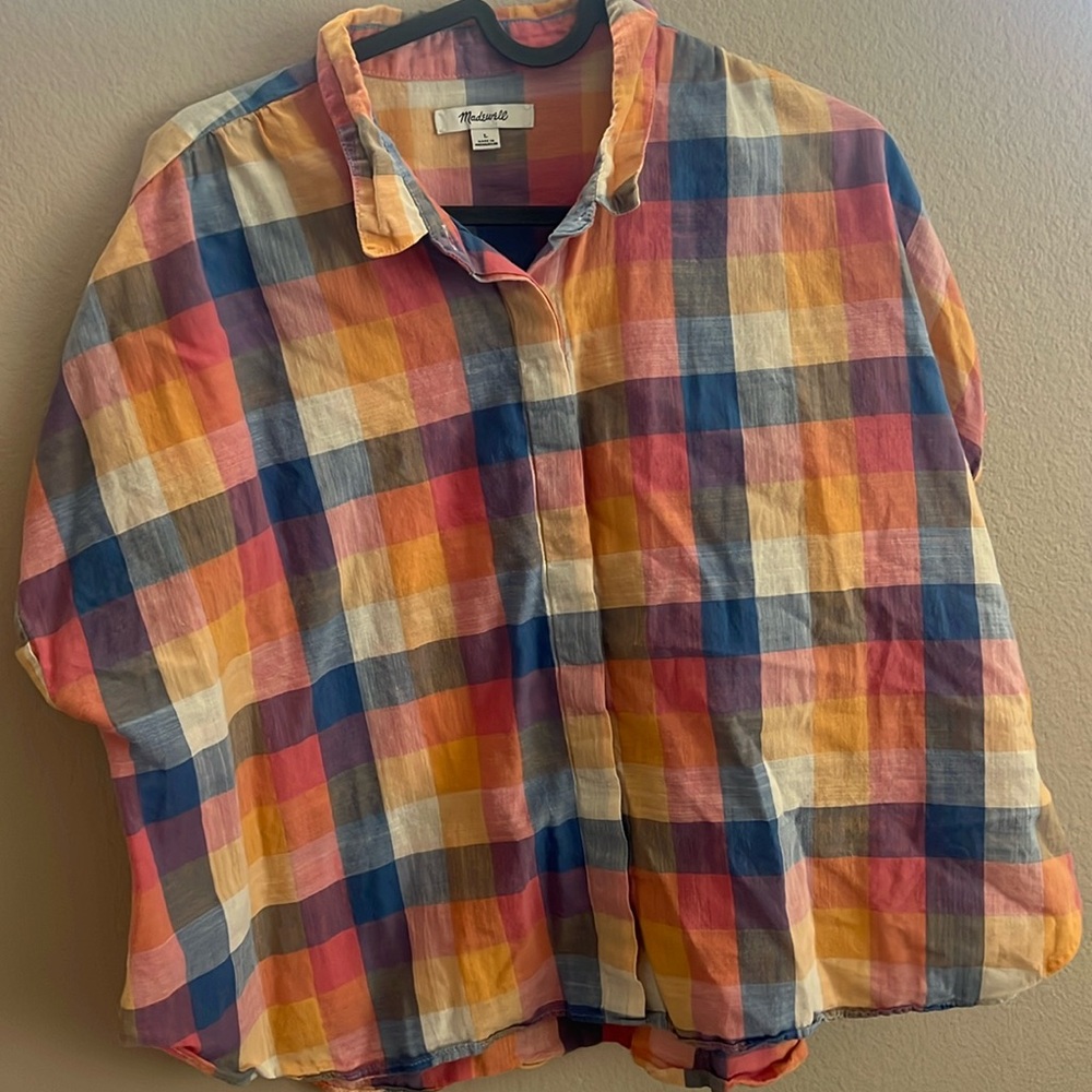 Madewell hilltop plaid